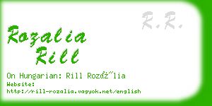 rozalia rill business card